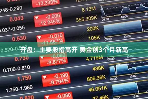 开盘：主要股指高开 黄金创3个月新高